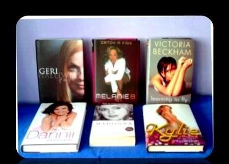 FEMALE SINGER - BIOGRAPHIES - 6 TITLES - FOR SALE