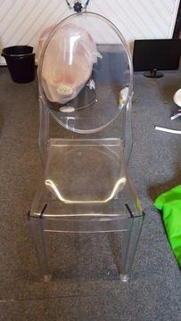 VICTORIA GHOST PHILIPPE STARCK KARTELL CHAIR - GOOD CONDITION