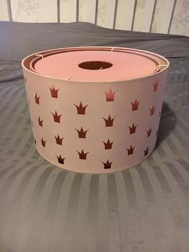 Large pink light shade