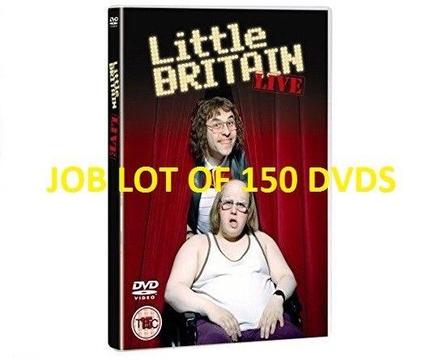 Wholesale / Joblot of 150 Little Britain Live Dvds