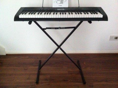 Casio CTK 1150 electronic keyboard with stand headphones and jack