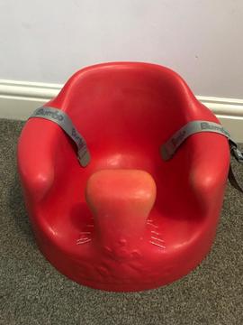Free red Toddler bumbo seat. Repaired at front still good