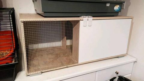 Indoor guinea pig/rabbit hutch converted from a cupboard in very good condition