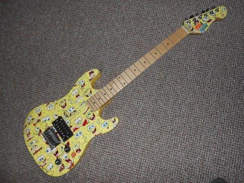 Fender Start Style Electric Guitar Spongebob Squarepants Single Pickup