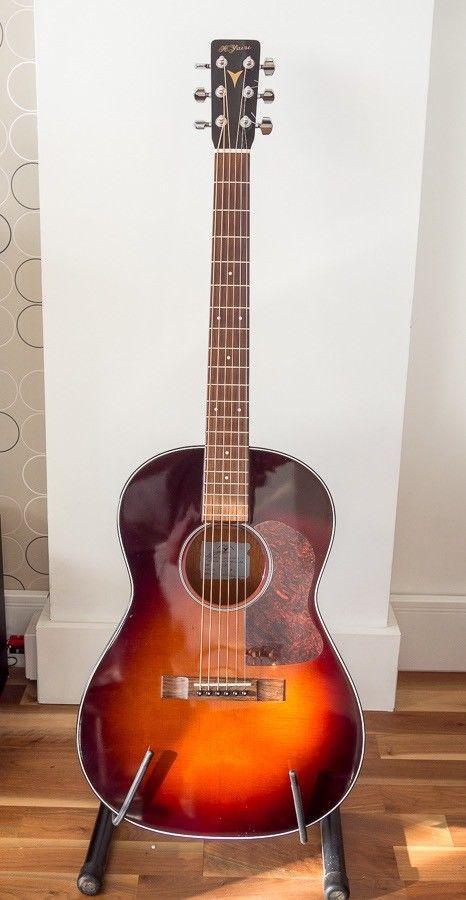 K.Yairi G-1F Acoustic Guitar with K&K mini pickup and Tric hard case