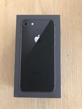 IPhone 8 top of the range 256 gb unlocked brand new in box space grey