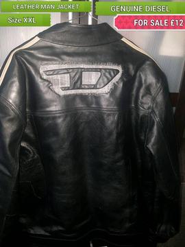 Leather jacket Diesel mens