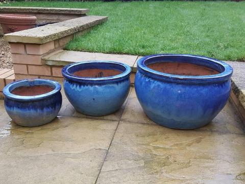 Garden plant pots