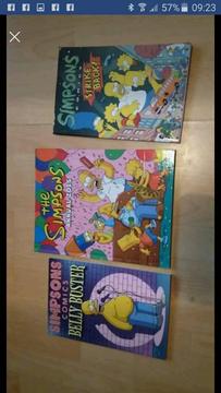 The Simpson's comics books x 2 (strike back & belly buster) & 2015 annual