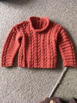 Boys hand knitted jumper