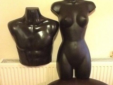 Male & female, plastic mannequin