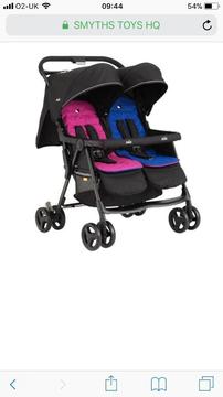 Joie aire double buggy brand new condition