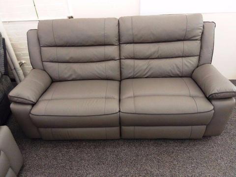 Only £475 Ex Display SCS Neso Grey 3 Seater Manual Recliner Sofa Can /Deliver Viewing Hucknall Nottm