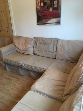 Three and two seater corner sofa