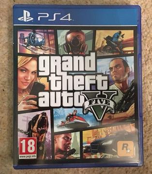 PS4 GTA5 Grand Theft Auto 5 with Map in mint condition & perfect working order