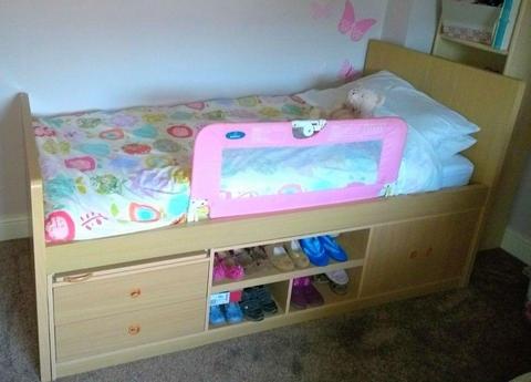 Child's Single Bed with Storage