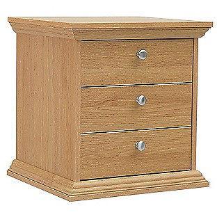 HOME Canterbury 3 Drawer Bedside Chest - Oak effect