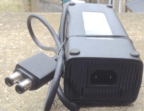 Genuine Microsoft Xbox 360 Slim Black AC Power Charger Adapter Power Supply