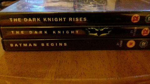 Batman dark knight trilogy dvds