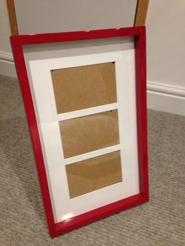 Gloss red photo frame