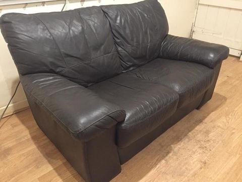 Leather Sofa - 2 Seater - FREE