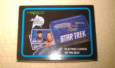 2 Packs Of 'Star Trek' Playing Cards In Presentation Tin (Boxed, 1993)