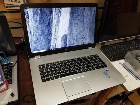 HP Envy 17-j141na Gaming Laptop, i7 cpu, 12GB RAM, 17 inch full HD Screen, 1TB HDD, nvidia GeForce