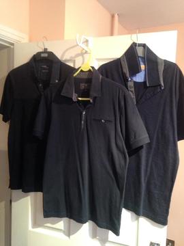 3 x Marks and Spencer M&S small short sleeved shirts