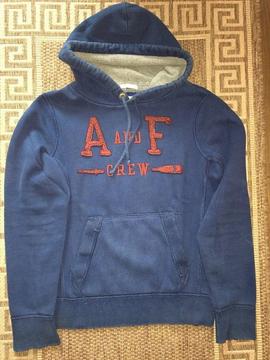 Abercrombie & Fitch New York Hoodie Cotton Sweatshirt Blue Size L