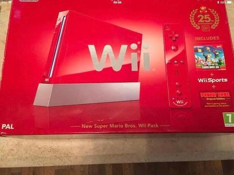 NINTENDO Wii MARIO 25th ANNIVERSARY LIMITED EDITION. BOXED COMPLETE