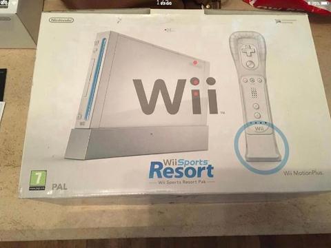 Wii SPORTS RESORT NINTENDO Wii CONSOLE. BIG BOX COLLECTORS EDITION