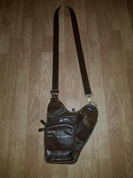 Leather hip bag