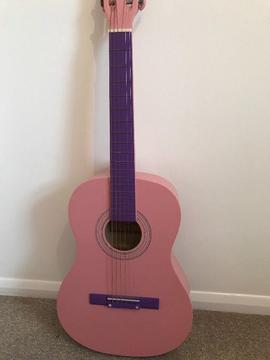 Girls pink and purple Guitar