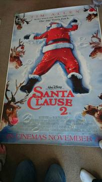 Bus shelter poster for santa clause 2