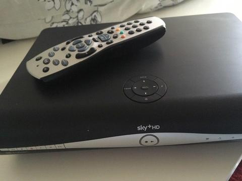 Sky plus HD box with remote and lead