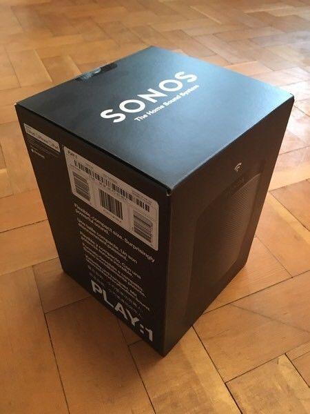 Sonos Play 1 black. Brand new, sealed/unopened