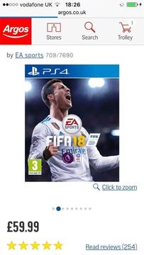 Ps4 game fifa 18 brand new £25