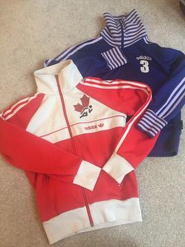 Vintage retro women's adidas track jackets size 10 medium urban outfitters