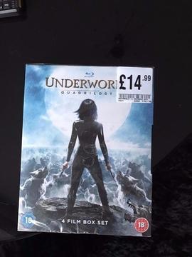 Underworld Quadrillogy Blue-ray box set brand new unopened sell or swap for another Blu ray box set