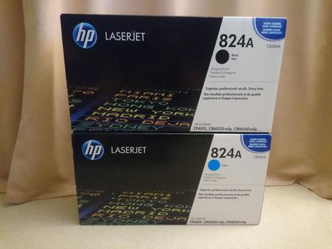 2x HP laserjet 824a Black + Cyan