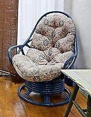 Cane Swivel Rocker Chairs