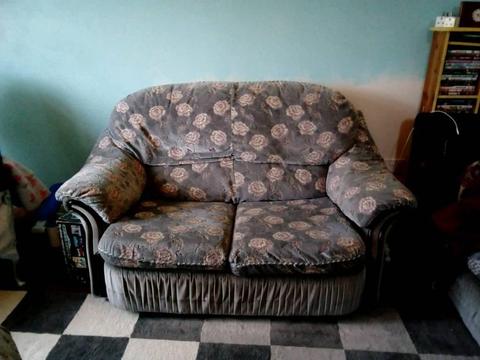 FREE FOR COLLECTION Two sofas and two stools FREE