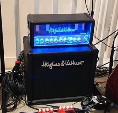 Hughes and Kettner Tubemeister 18 guitar amp amplifier with padded case and TM110 cab