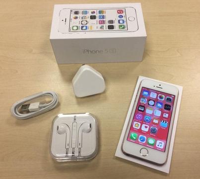 Boxed Rose Gold Apple iPhone 5S 16GB Factory Unlocked Mobile Phone + Warranty