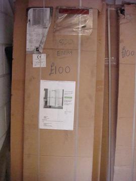 NEW AQUALUX SHOWER SCREENS STILL IN BOX 3 DIFFERENT SIZES AND STYLES QUICK SALE