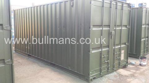 20ft - refurbished / repainted shipping container, steel container, storage container for sale