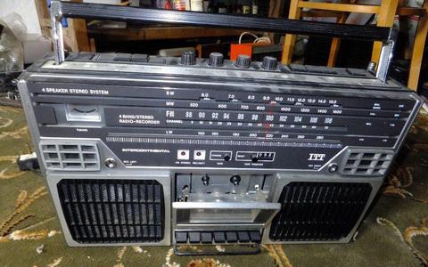 ITT stereo radio cassette recorder, repair or spares