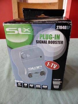 Plug-in TV Aerial Signal Booster. SLX 1 way. Used