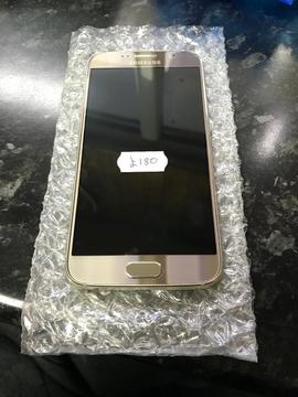 Gold Samsung Galaxy S6 refurbished (no offers)