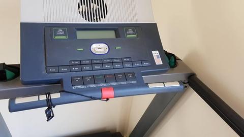 large motorised treadmill with all the gadgets